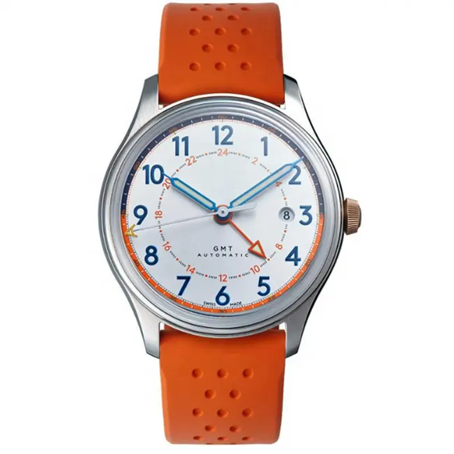 Premium Stainless Steel Fully Automatic Waterproof Custom Logo Leather Strap Mechanical Watches for Men