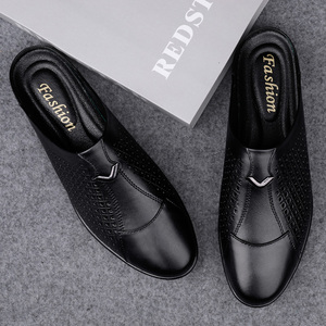 Của nam giới mules Guốc Penny Loafer gommino Dép <span class=keywords><strong>slide</strong></span> Dép trượt sliders đóng ngón chân bò da chính hãng Hollow ra lỗ không khí - Product Image 6