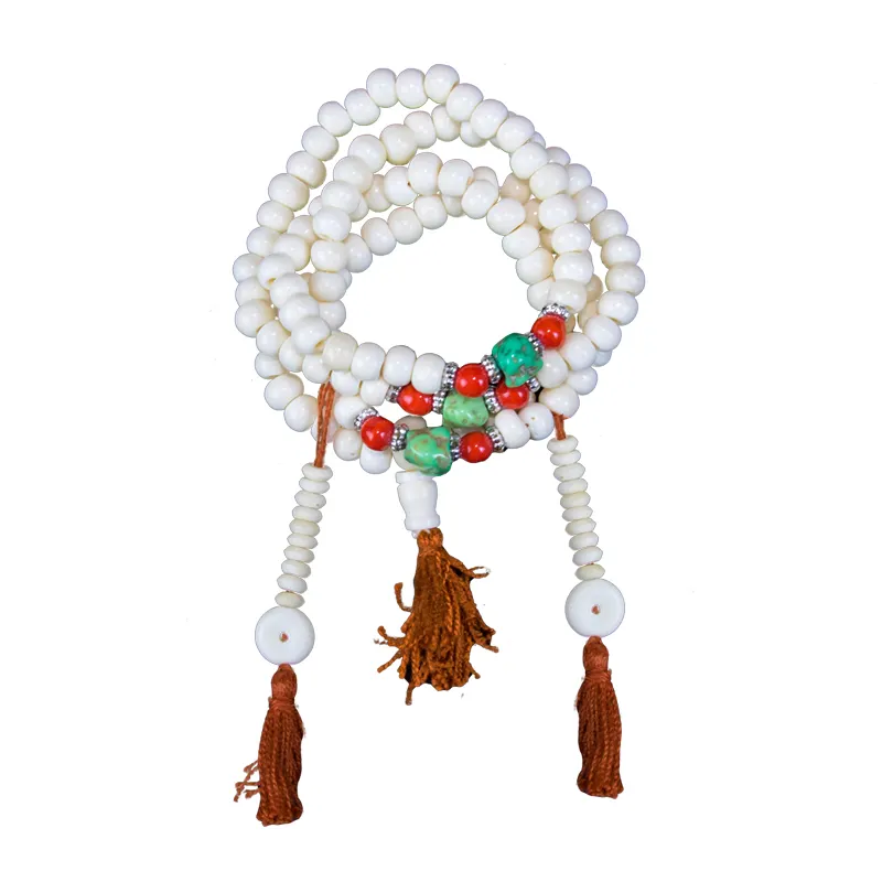 Yak Bone Boeddhistische Armband-108 Kralen String Armband