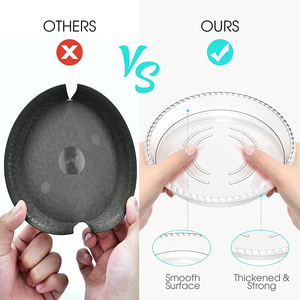 Sottovaso Rotondo in Plastica PP Trasparente Ecologico e Vassoio Raccogligocce Tutte le Misure per Vasi da Fiori Interni/Esterni Uso Domestico e Giardino - Product Image 2