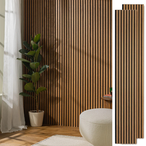 Panneau acoustique mural en WPC imperméable, résistant à l'humidité, pour revêtement extérieur et intérieur, adapté aux salles de bain et aux zones de <span class=keywords><strong>piscine</strong></span> - Product Image 1