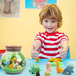 Juguete educativo de ciencia al por mayor, Kit de manualidades de mini Dino Glow para niños, Kit de manualidades DIY con arena mágica - Product Image 3