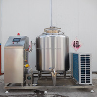 Réservoir de fermentation industriel 100L 150L 200L 300L 500 litres Refroidisseur Pasteurisateur 3 en 1 Machine de pasteurisation du yaourt et du lait