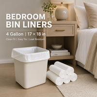 Sacs poubelles personnalisés en PE, grande capacité, robustes, pour chambre à coucher, résistants aux fuites, durables, extra épais, faciles à lier, approvisionnement en vrac, couleur et taille personnalisées