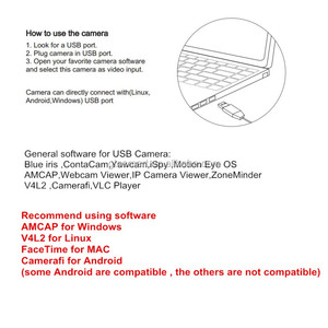 Dinglangsmart UVC OTG Mini ความเร็วต่ำปลั๊กแอนด์เพลย์โมดูลกล้อง1080P พร้อมเลนส์ CS ใช้ในอุตสาหกรรม - Product Image 3