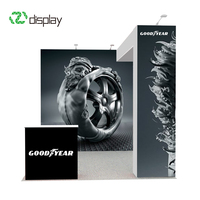 Stand d'exposition pliable en aluminium 10x10 pieds pour salon professionnel avec impression par sublimation, montage facile et couleur intégrale avec arche