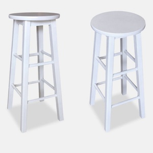 Sgabelli di Alta Qualità con Struttura in Legno Massello e Seduta Rigida, Sedia per Arredamento Commerciale per Cucina e Bancone Bar - Product Image 3