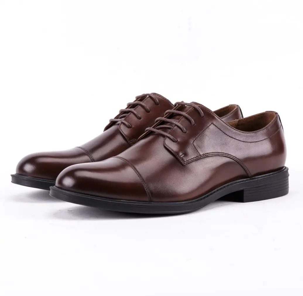 Vintage Italië Echt Leer Brogue Stijl Derby Schoenen Voor Mannen Dragen Business Party Daily Life Schoenen