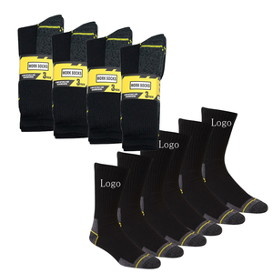 Crew Spandex Cotton Anti-Foul <b>Men's</b> <b>Socks</b> Taiwan Made Wear-Resistant Labor Work Mid-Calf Daily Practical <b>Socks</b> - Product Image 1