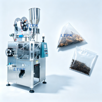 Machine d'emballage de sachets de thé triangulaires et plats en nylon avec doseur de volume par tasse pour le thé vert, noir et les infusions florales