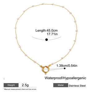 Bracelet et Collier Personnalisables en Acier Inoxydable 316L Plaqué Or PVD 14k 18k avec Breloque Mousqueton pour Bijoux DIY - Product Image 5