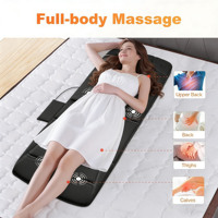 Matelas de massage électrique vibrant avec 16 points de chauffage, coussin de massage Shiatsu pour le cou, le dos et la taille, pour la restauration du bien-être à domicile