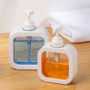 Botellas de Jabón Líquido Cuadradas Recargables OEM de 1L, Envase Cosmético de Plástico, Botella de Viaje para Distribución, Botella de Loción Corporal con Bomba - Product Image 2