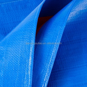 Bleu blanc 4x5m PE bâche toile feuille couverture pluie tissu couverture imperméable tissu - Product Image 5