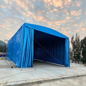 Toldo deslizante, toldo telescópico plegable, carpa de almacenamiento, toldo para garaje, toldo para estacionamiento, carpa de almacén desplegable. - Product Image 6