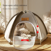 Tente pour chat imperméable, portable, respirante, fermée, pour une utilisation en intérieur et en extérieur