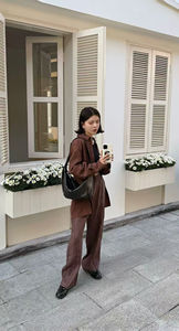 Sac à main unisexe de couleur unie design unique sac <span class=keywords><strong>Hogo</strong></span> souple en cuir véritable style vintage portable à la mode, nouveauté - Product Image 3