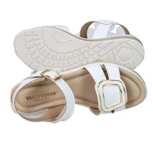Sandales compensées pour femme Valleverde, blanches, talon de 5 cm, taille 37 - Product Image 6