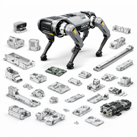 Service d'usinage CNC sur mesure en Chine, usine de finition par polissage, coque en alliage d'aluminium B221, pièces usinées CNC OEM pour robot industriel