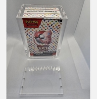 Présentoirs en acrylique transparent, lot de 6, pour Booster 151, Boîte de collection, Boîte magnétique Prismatic Evolution, American