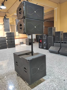 Sandy Audio K6 Portable Active 12inch Line Array+18inch Sub <b>Amplifier</b> Pa <b>Speaker</b> Sound System for Outdoor Indoor Event K6 Line A - Product Image 2