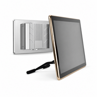 RCOMPT Custom 15.6 Inch Touch Panel Embedded All in One PC Komputer Industri dengan Stand Desktop untuk Kios Informasi