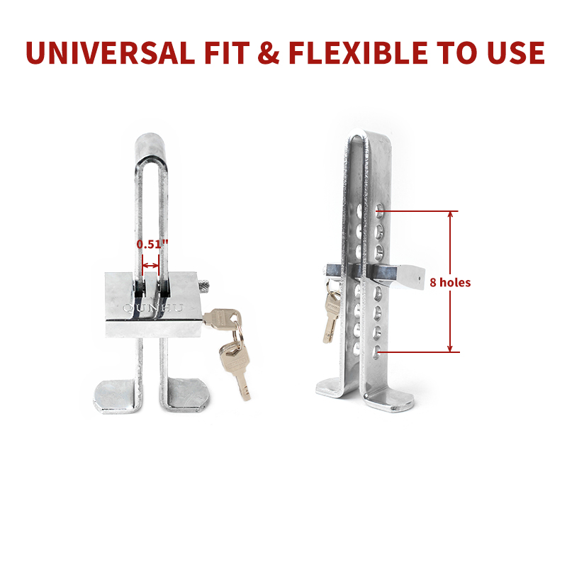 X-Racing Giant Armor Alloy Steel Anti-Theft Car Brake/Shift Steering Wheel Lock - Universal Fit