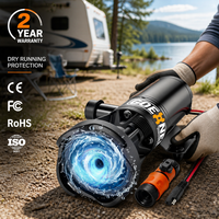 Pompa Pembuangan Limbah Kapal Pesiar 12V 12 GPM 10 FT Lift 3/4 NPT dengan Katup Pembilas, Tipe Dry Mounted High Pressure Marine Toilet Discharge