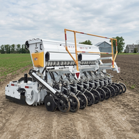 Semoir à herse rotative monté sur tracteur de 3 m de large, personnalisé, avec boîte de vitesses, haute productivité, 20 rangs