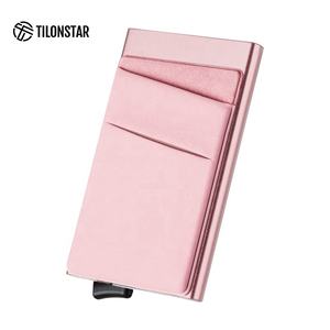 TILONSTAR TVC104 Minimalist Aluminium <b>Wallet</b> Anti-theft RFID Blocking Mens Pop up Credit Card <b>Holder</b> <b>Wallet</b> - Product Image 5
