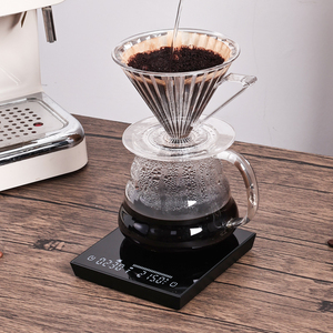 Waage Pulver Elektronischer Timer Kaffee liebhaber Waage mit Auto Not Beans Profession elle Präzisions qualität Start Kaffee Liebes waage - Product Image 4