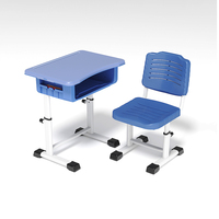 Mobilier scolaire bureau et chaise d'étude scolaire bureau et banc pour étudiants universitaires ensemble table et chaises pour étudiants du collège