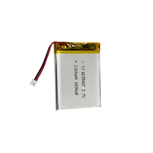 Factory deep cycle lipo battery 3.7v 1100mah/603548 lithium polymer battery for electric camera