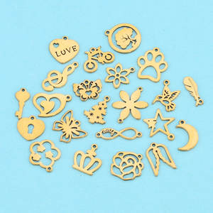 Accessoires de bricolage en acier inoxydable personnalisés pour la fabrication de bijoux - Pièces métalliques personnalisées en or ou en argent - Product Image 2