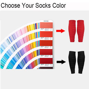 Deportes Protector Fútbol Grip Calcetines Manga Personalizado <span class=keywords><strong>Espinilleras</strong></span> Adultos Fútbol Pierna Calcetín Manga - Product Image 6