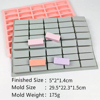 Moule à glaçons en silicone 40 cavités pour la fabrication de barres de chocolat Dubaï Moules à savon faits à la main pour hôtels