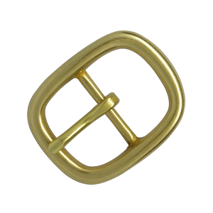 Carosung Großhandel Massiv Messing Runde Pin Schnallen in 25mm Custom Gold Classic Schnalle Lock Gürtel für Männer - Product Image 1