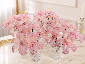 Fiori di Giglio con Perline per Esposizione in Boutique e Negozi di Regali, Decorazione Natalizia e per Capodanno - Product Image 6