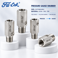 Swagelok Interchangeable SS316 Pressure Snubber 6000psig NPT BSPT Pelindung Gauge Tekanan, Penahan Puncak Tekanan, Instrumen Impuls, Saluran Gas OEM