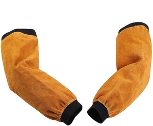 Swelder <span class=keywords><strong>2025</strong></span> vàng da hàn tay Áo nhiệt chống cháy bảo vệ cánh tay cho thợ hàn với Kevlar khâu & lót - Product Image 1