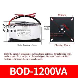 ハイパワー1200W円形アイソレーション変圧器シングルステップドライブ<span class=keywords><strong>Toroidal</strong></span>電源220V 24V 60Hz 50Hzオーディオ変圧器 - Product Image 6