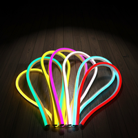 Bande lumineuse LED néon flexible RGB dimmable 12V étanche avec synchronisation musicale et télécommande pour fêtes et bars
