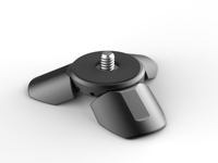Mini trépied à déploiement automatique pour DJI Pocket 4P/4/3, pour Insta360 Luna, support magnétique en aluminium avec vis 1/4"-20 pour Xtra Muse