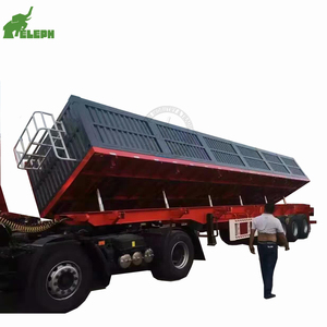 Remorque benne basculante latérale d'<span class=keywords><strong>occasion</strong></span> de 48 pieds à 3 essieux pour le transport de sable - Product Image 1