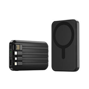 Chargeur portable magnétique sans fil à charge rapide avec câble intégré, batterie externe ultra-grande capacité 20000mAh pour téléphone portable - Product Image 1