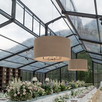 Carpa para Eventos Comerciales con Estructura de Marco Negro Transparente Grande, Carpa para Fiestas con Poste de Aluminio, Pared de Vidrio para Eventos al Aire Libre
