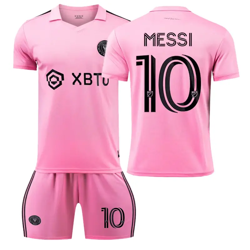 Jersey Miami ukuran rumah 10 set jersey sepak bola liga utama untuk anak-anak dan dewasa