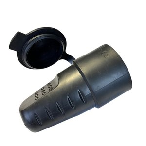 Presa di Corrente Schuko Nera 16A/250V con Contatto di Messa a Terra Femmina IP44 Impermeabile Presa a Muro in Gomma Certificata per 16 Ampere - Product Image 2