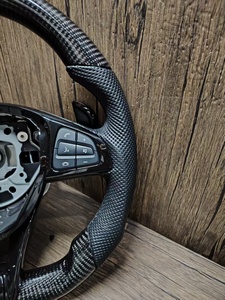 Volante Sportivo in Fibra di Carbonio e Pelle Personalizzato per Mercedes-Benz <span class=keywords><strong>AMG</strong></span> <span class=keywords><strong>GT</strong></span> 63 CLS CLA C300 E200 <span class=keywords><strong>AMG</strong></span> A45 <span class=keywords><strong>GT</strong></span> - Product Image 3