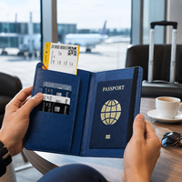 Porte-passeport magnétique avec suivi Apple Find My et Android Find Hub, portefeuille de voyage MagSafe, anti-perte, RFID, housse de passeport intelligente
